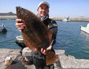 黒島の磯、キロアップのアオリに、62cmの…