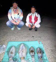 神谷一文字での半夜ヤエン釣果♪アオリ2.3kg♪