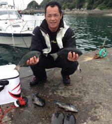 白崎と沖の長島のフカセでグレの釣果☆