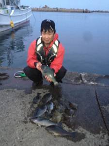 串本の磯 フカセでグレ＆カワハギ釣果