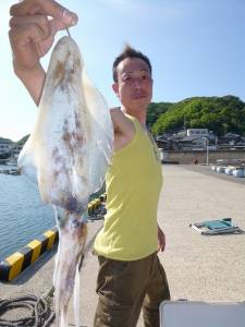 神谷一文字 ウキ釣りのアオリイカ楽しめる