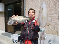 湯浅でのエギング&フカセ釣り釣果