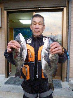 ♪好釣♪　湯浅磯でのフカセチヌ！