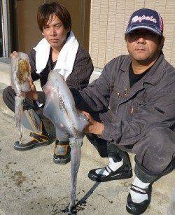 湯浅の磯、ヤエンでキロアップを2杯♪