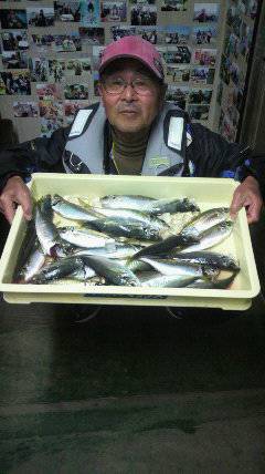 岸和田一文字　〜24cmの中アジがサビキで…