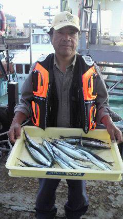 沖一文字でサヨリ！エサはアミエビ