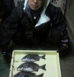 落とし込みチヌ、エサはパイプでした　沖一文字北