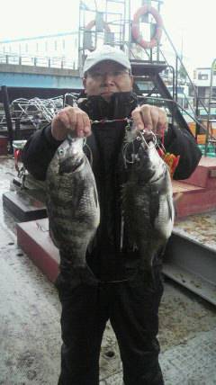 沖一文字北でフカセ釣り、チヌ41cmの釣果…