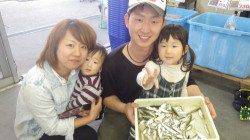 埴田漁港でファミリーフィッシング、アジ回遊してきています！