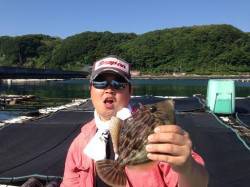 串本カセ釣りで、でかカワハギにヒラメ♪