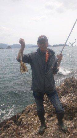 湯浅の磯でのヤエン釣り釣果