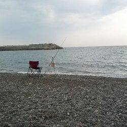 煙樹ヶ浜で泊り釣り、大型マゴチゲット他