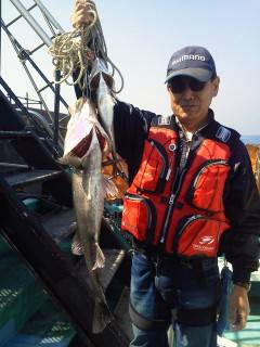 エビ撒き釣り、スズキ級が良く上がっています…