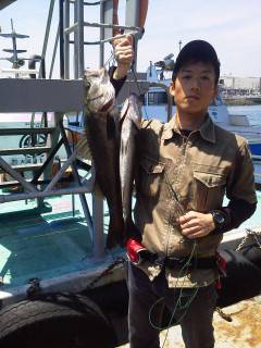 エビ撒き釣り、スズキ級が良く上がっています！