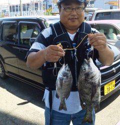 チヌ42センチなど　〜岸和田沖の一文字で紀州釣り〜