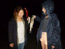 夜の兵突釣りガールもマアジ！