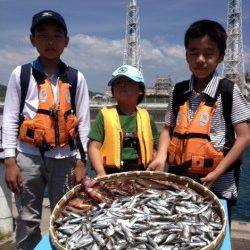 マリーナシティ海釣り公園　サビキでイワシ＆豆アジ大漁