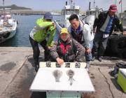 黒島の磯、ヤエン快釣中♪アオリイカが良く釣…