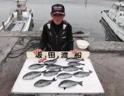 黒島の磯　フカセでグレ〜30cm13尾