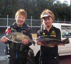 有田の磯 フカセでチヌ49cm＆カンダイ44cm