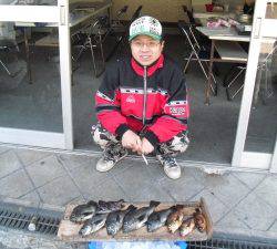 有田の磯 シラサをエサにメバル〜28cm8匹