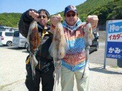 神谷一文字 　エギングでアオリイカ〜1.3kg