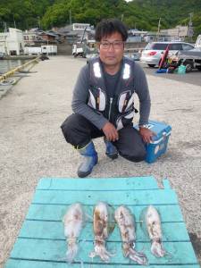 神谷工場裏、ヤエン釣果　〜アオリイカ〜