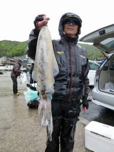 神谷一文字・沖一文字内向きでのイカウキ釣りキロアップ釣果