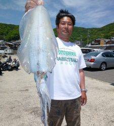 工場裏では、エギングとヤエンでの釣果あります！