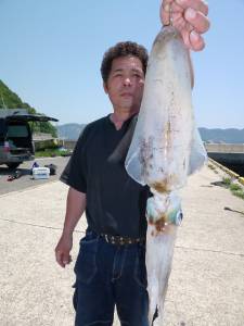 ウキ釣りも好調！神谷でアオリイカ狙い！