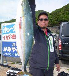 沖一文字でナイスなハマチ！ショアジギング