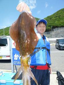 神谷工場裏の波止　ヤエンでアオリイカ〜1.…