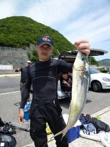 神谷でジギングゲーム！シイラをキャッチ！