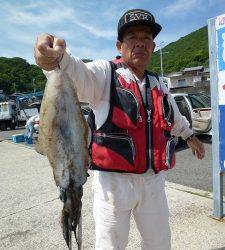 神谷一文字　ヤエン＆ウキ釣りでアオリイカ〜1.2kg