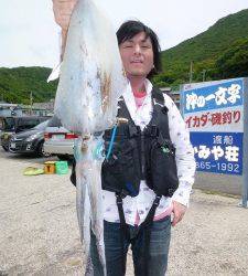 神谷一文字　ヤエン＆エギングでのアオリイカ釣果