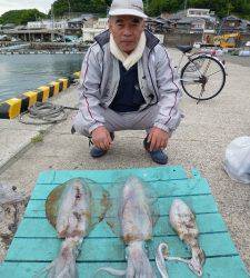 神谷一文字　ヤエン＆エギングでのアオリイカ釣果