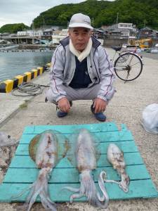 神谷一文字　ヤエン＆エギングでのアオリイカ釣果
