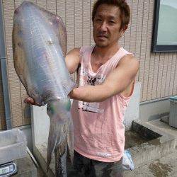 アオリイカ、キロアップ続々♪　湯浅の磯