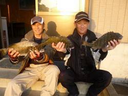 チヌ納得サイズ3枚、湯浅でフカセ