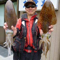 湯浅の磯　ウキ・エギング・ヤエンでのアオリイカ釣果