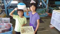 埴田の浜で姉弟が投げ釣りでキスＧＥＴ！