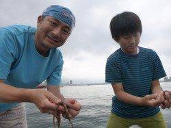 兵突のタチウオやタコ！