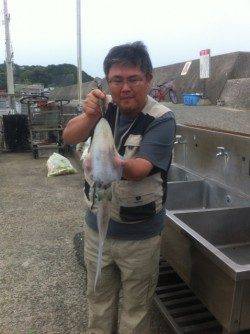 はい、来ました!加太でアオリイカ!2日RT