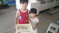 堺漁港　投げ釣りでキス〜25cmのキッズ釣果