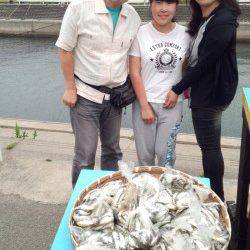 マリーナシティ海釣り公園　サビキで豆アジ＆イワシ1000匹オーバーも！