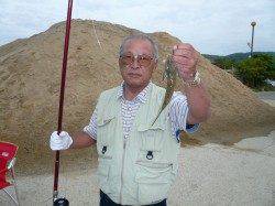 洲本　投げ釣りでキス〜24cm10匹、他コチ・ハゼなど