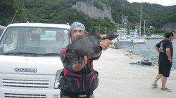 椿　カド島でイシダイ50cm