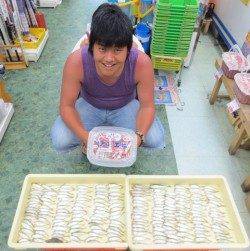 田ノ浦で豆アジ２０１匹だ～♪　