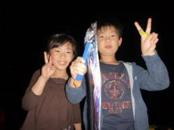 夜の兵突のタチウオ、タコ！