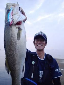 神戸沖堤防デイゲームシーバス状況♪ 